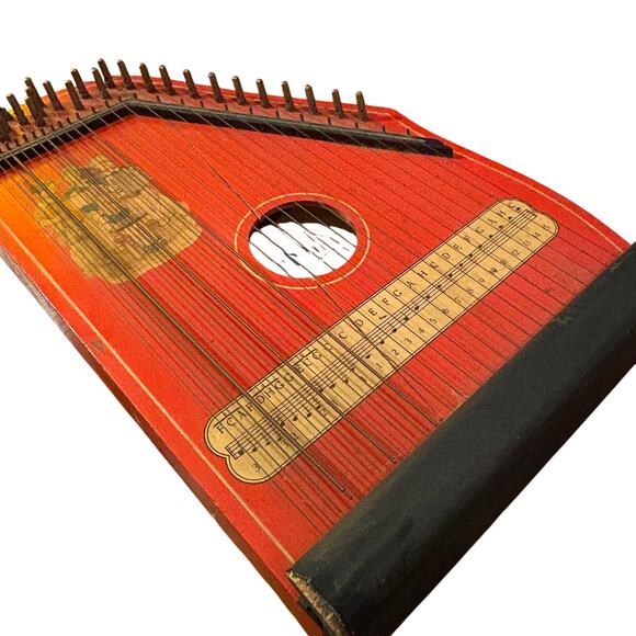 Stringed Instrument Jubel Tone Vintage Kids Zither Made In Germany - Picture 7 of 10